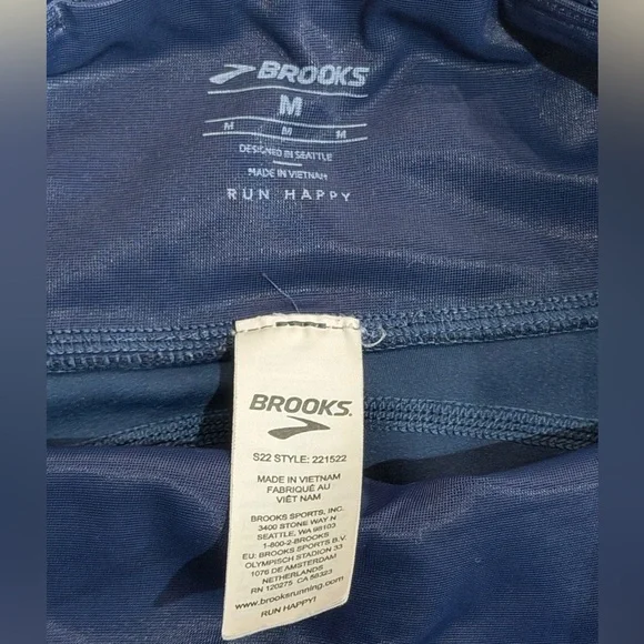 Brooks Spark Capri Navy Blue Women’s Medium - Picture 5 of 11